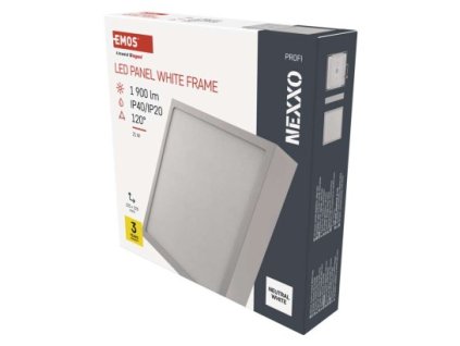 LED prisadené svietidlo NEXXO, štvorcové, biele, 21W, neutrálna biela