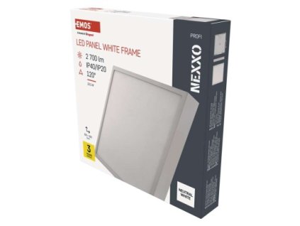 LED prisadené svietidlo NEXXO, štvorcové, biele, 28,5W, neutrálna biela