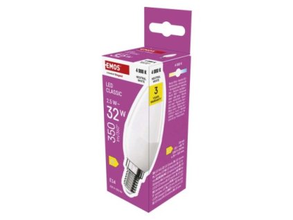 LED žárovka Classic svíčka / E14 / 2,5 W (32 W) / 350 lm / neutrální bílá