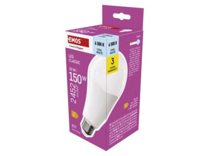 LED žárovka Classic A80 / E27 / 20 W (150 W) / 2452 lm / studená bílá