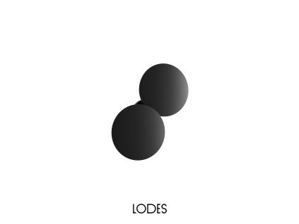 Puzzle Round double Matte Black Wall