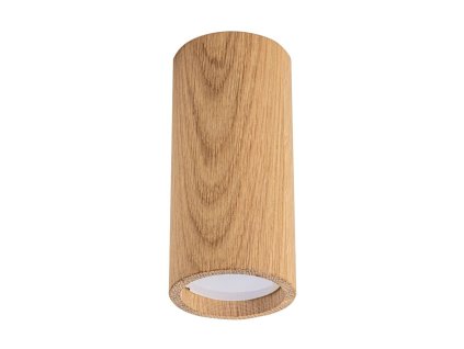 Bodové drevené svietidlo OAK, 15W, ø 6cm