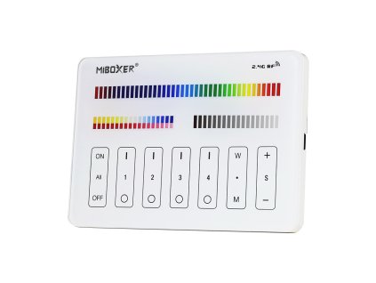 42157 dalkovy ovladaci panel mi light 4 kanaly rgb cct 2x aaa baterie m4