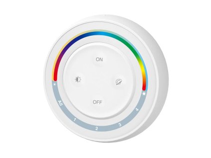 Diaľkový ovládač Mi-light - 4 kanály, RGB+CCT, 2.4GHz, S2W+