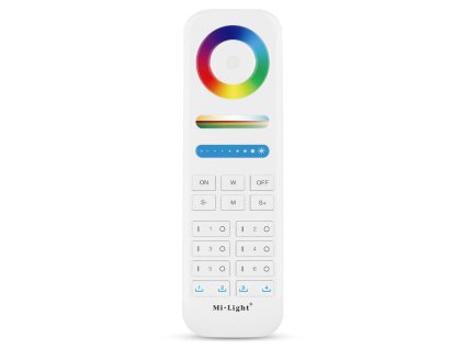 Diaľkový ovládač Mi-light - 6 kanálov, RGB+CCT, 2.4GHz, FUT089S