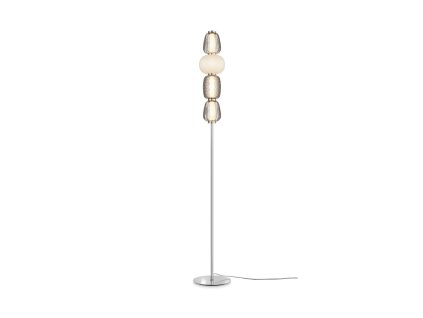 Dizajnová stojacia LED lampa PATTERN, 32W, v. 165,5 cm, 3000K (Farba Zlatá)
