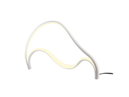 Dizajnová stolná lampa TEMPEST, 12W, š. 400 mm (Farba Biela)