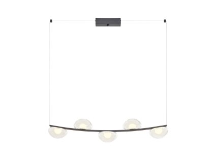 Dizajnové LED závesné svietidlo lineárne SINCLAIR, d.87cm (Farba Zlatá)