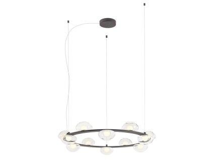 Designové LED závěsné svítidlo SINCLAIR-double, ø89cm (Farba Zlatá)