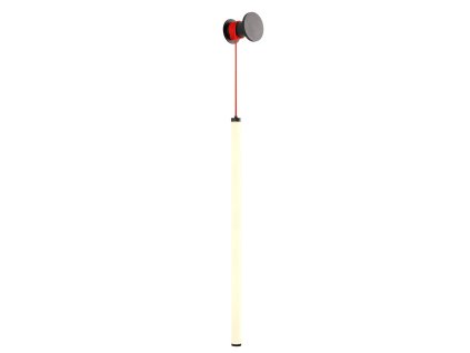 Dizajnové nástenné LED svietidlo SWING, v.74cm, opálové (Farba Biela)