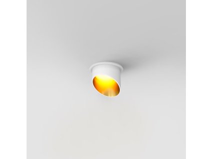 Dizajnové vstavané svietidlo LIPARI, 12W, v. 7 cm, 1xGU10 (Farba Čierna/zlatá)