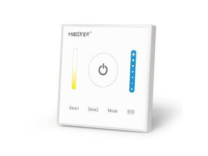 Dotykový ovládací panel pre CCT pásky Mi-light, 2.4GHz, P2