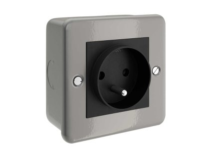 kovova krabice pro creative tube se schuko zasuvkou