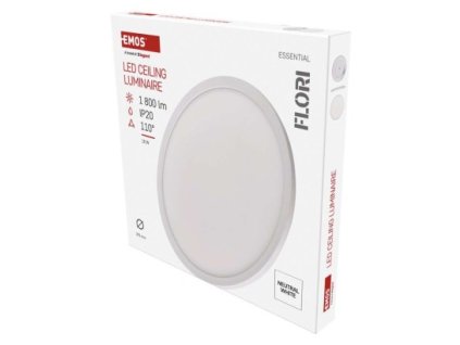 62216 led prisazene svitidlo flori kruhove bile 18w neutralni bila