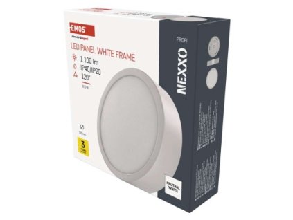 61189 led prisazene svitidlo nexxo kruhove bile 12 5w neutralni bila