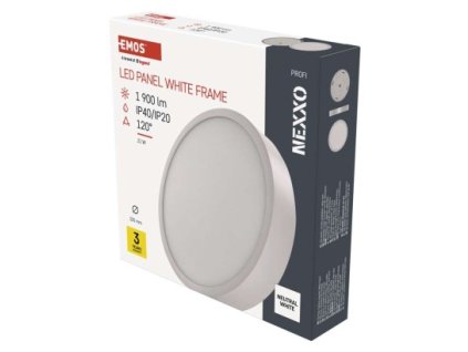 61195 led prisazene svitidlo nexxo kruhove bile 21w neutralni bila