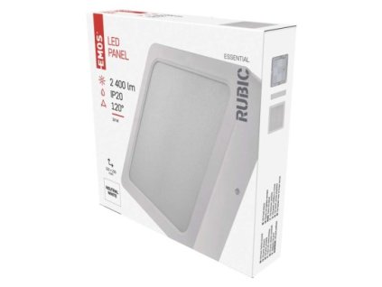 60826 led prisazene svitidlo rubic ctvercove 24w neutralni bila