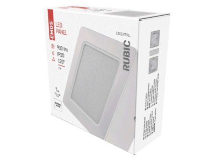 60820 led prisazene svitidlo rubic ctvercove 9w neutralni bila