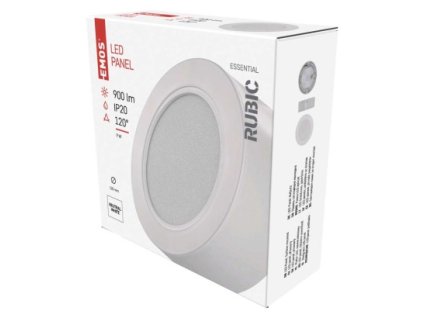 60844 led prisazene svitidlo rubic kruhove 9w neutralni bila