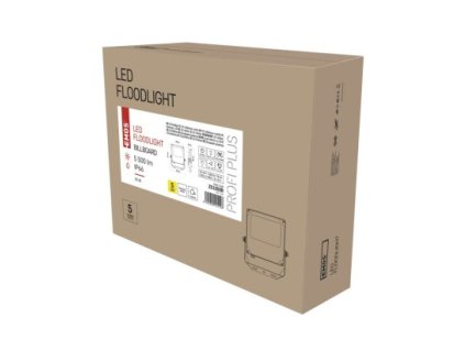 60778 led reflektor asimo billboard 50w cerny neutralni bila