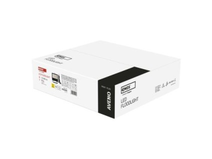 61384 led reflektor aveno 100w cerny neutralni bila