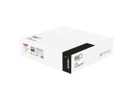 61378 led reflektor aveno 200w cerny neutralni bila ip66