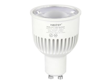 42349 led stmivatelna zarovka gu10 rgb cct 6w 2 4ghz fut106