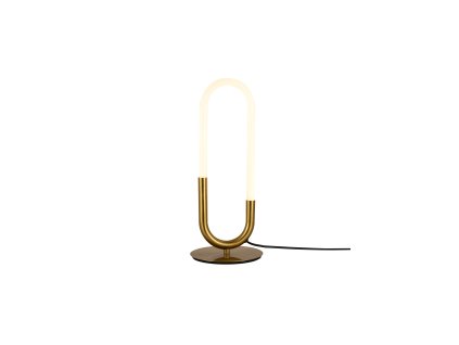 LED stolná lampa Latium, ø18cm (Farba Mosadz)