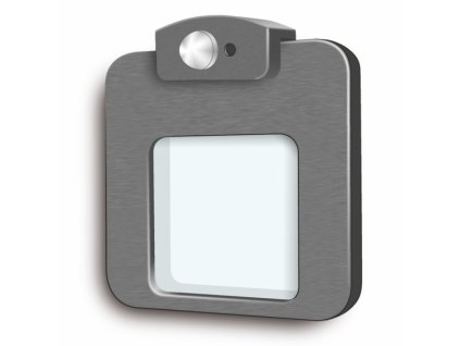 LED svietidlo MOZA s pohybovým aj súmrakovým čidlom 230V, IP20 (Farba Hliník, Teplota světla 6000K - studená biela)