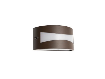 LED vonkajšie nástenné svietidlo Asti s prúžkom, v.10,8cm (Farba Biela)