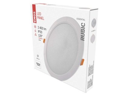 60871 led vestavne svitidlo rubic kruhove 24w neutralni bila