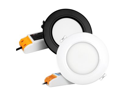 LED zápustné svítidlo RGB+CCT Mi-light, 6W, 2.4GHz, RF ovládání, FUT068 (Barva Bílá)