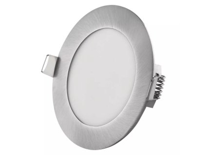 LED zápustný panel NEXXO ø12cm, 7W, CCT, čierny/strieborný