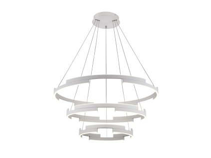 LED závesný luster Castle, ø40cm+60cm+80cm (Farba Biela)