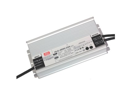 led zdroj meanwell hlg 480h 24a 24v 480w 20a ip67 7 let zaruka kopie 1586 1