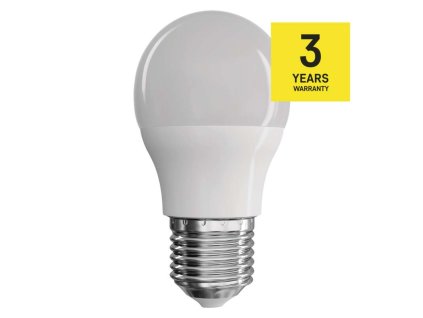 12796 led zarovka classic mini globe 7 3w e27 tepla bila