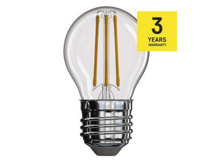 22473 led zarovka filament mini globe 4w e27 tepla bila