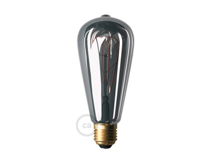 50060 led zarovka smoky st64 s dvojitym obloukovym vlaknem 5w e27 stmivatelna 2000k
