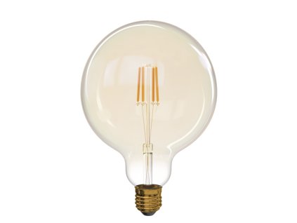LED žiarovka Vintage G125 4W E27 teplá biela+
