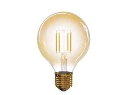 LED žiarovka Vintage G95 4W E27 teplá biela+