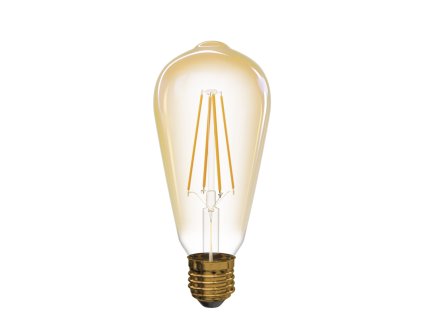 LED žiarovka Vintage ST64 4W E27 teplá biela+