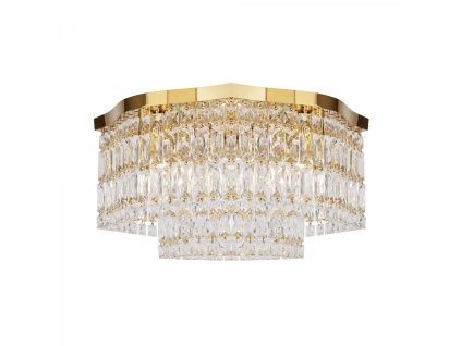 Luxusné stropné svietidlo DUNE, 60W, d. 45 cm, 6xE14 (Farba Zlatá)