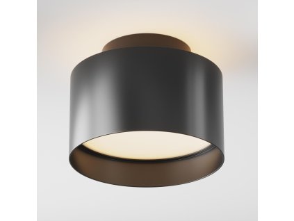 Moderné stropné LED svietidlo PLANET, 16W, ⌀ 20 cm (Farba Čierna, Teplota světla 3000K - teplá biela)