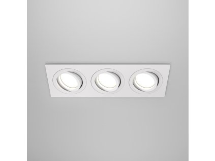 Moderné vstavané svietidlo ATOM, 10W, d. 25,6 cm, 3xGU10 (Farba Čierna)