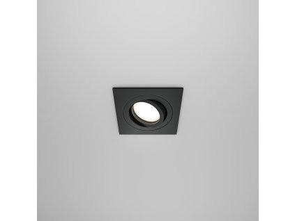 Moderné vstavané svietidlo ATOM, 10W, d. 9,2 cm, 1xGU10 (Farba Čierna)