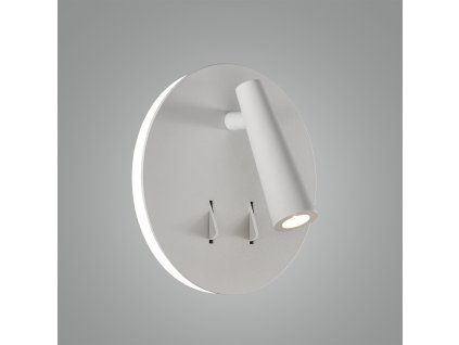 Nástenné LED svietidlo PANAU, ⌀ 15 cm, 6W + 3W, CRI90 (Farba Biela)
