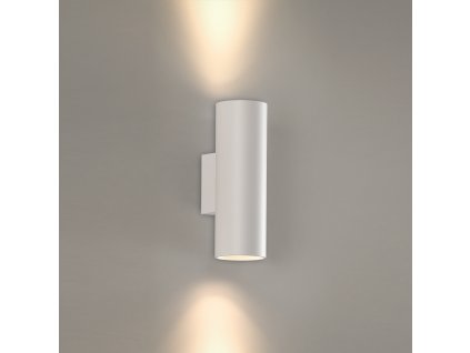 Nástenné LED svietidlo PIPE, v. 18 cm, 2x6W, CRI90 (Farba Biela, stmievanie ZAPNUTIE/VYPNUTIE)