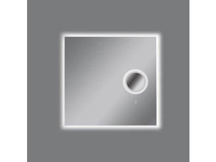 Nástenné LED zrkadlo OLTER, š. 80 cm, 5OW + 14W, CRI90, IP44, 5x zväčšovacia