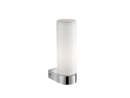 Nástenné svietidlo POLO biele opálové sklo chrómovaný hliník E14 1x5W IP44
