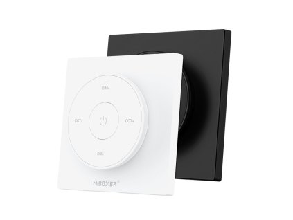 Nástenný ovládač Mi-light - 1 kanál, jas + CCT, 2.4GHz, K2